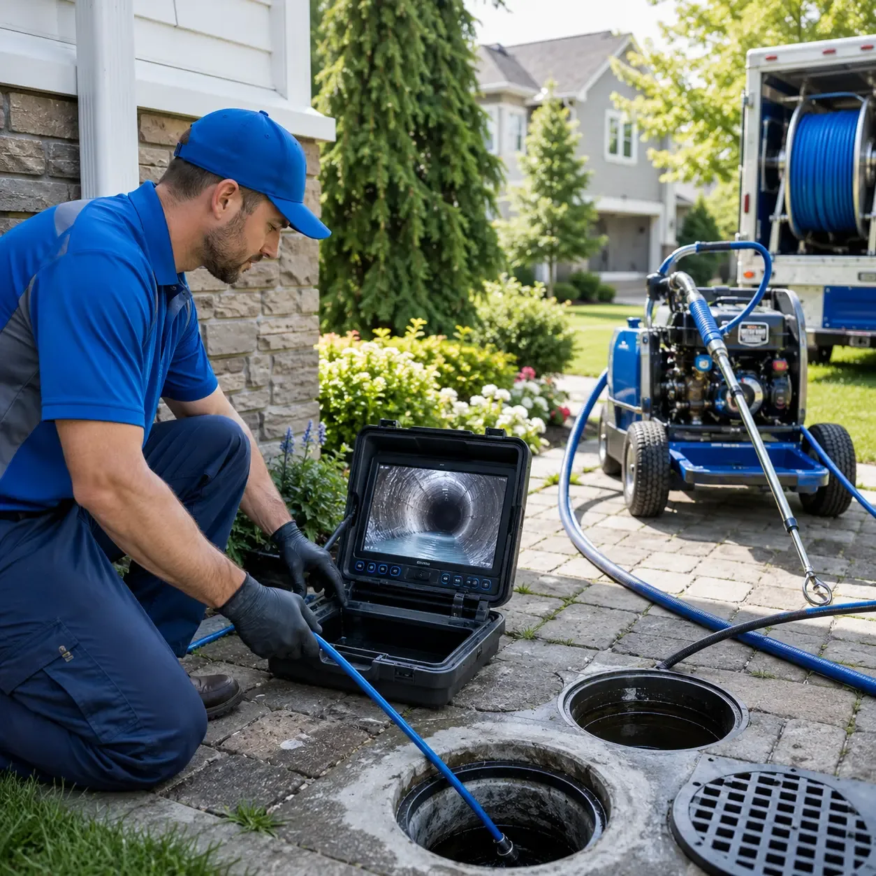 Outdoor drain cleaning professionals serving Lake Como, PA